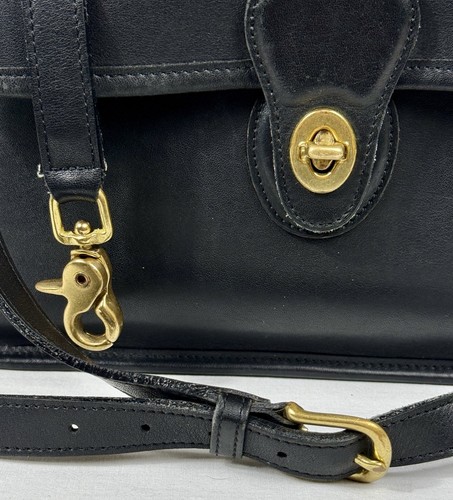 😎😎😎 Borsa a tracolla VINTAGE COACH BLACK WILLIS in pelle 9927 - Foto 8 di 20