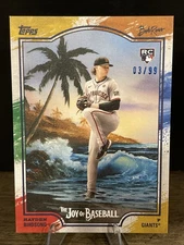 2025 Topps x Bob RossThe Joy of Baseball HAYDEN BIRDSONG RC Paint Splatter /99🔥