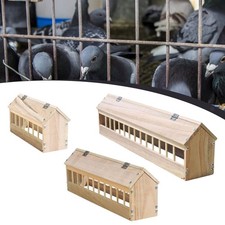 Wooden Pigeon Feeder Bird Dispenser Chicken Feeder