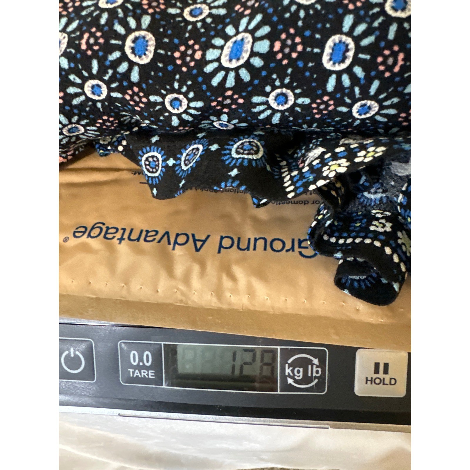 LOFT Patchwork Print Long Sleeve Shift Dress Blac… - image 8