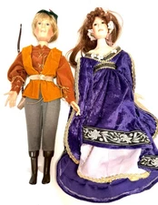 Porcelain Paradise Galleries Treasury Collection Robin Hood Maid Marian Dolls 35
