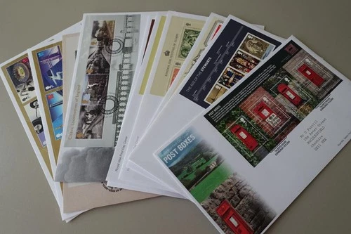 * GB Fine Collection of 10 Different MINIATURE SHEET First Day Covers FDCs