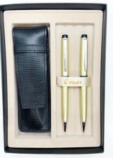 New Pilot Grance Mechanical Pencil  Last 1mm Lead 0.5mm & Ballpoint Pen Set Box