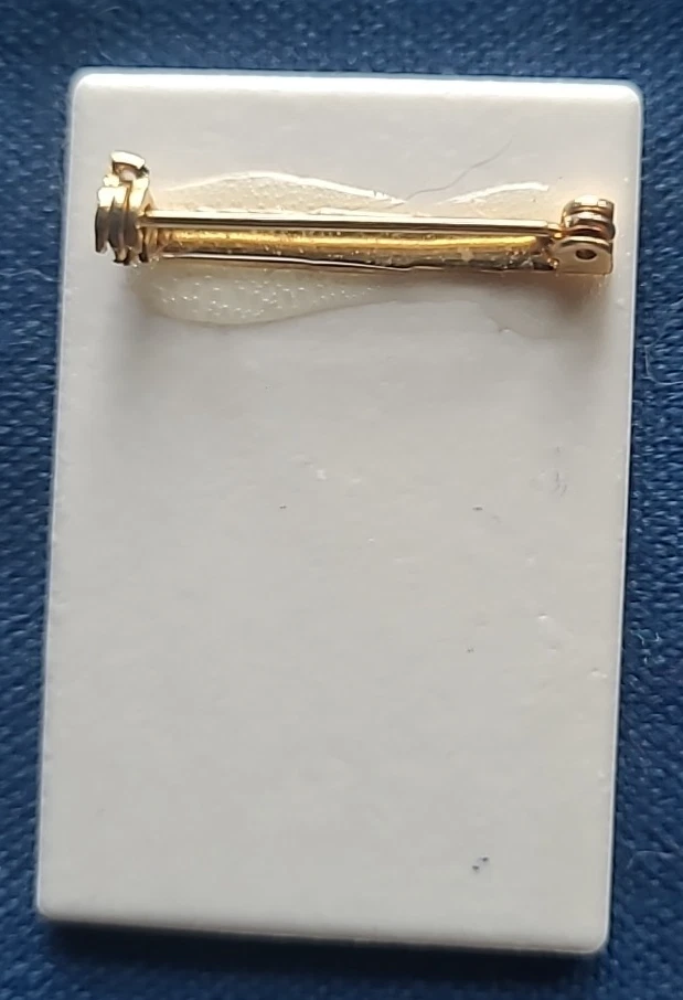 Pin de solapa Seashell 2,5 pulgadas playa vacaciones tropical coleccionable cerámica bonito Foto 2 de 3