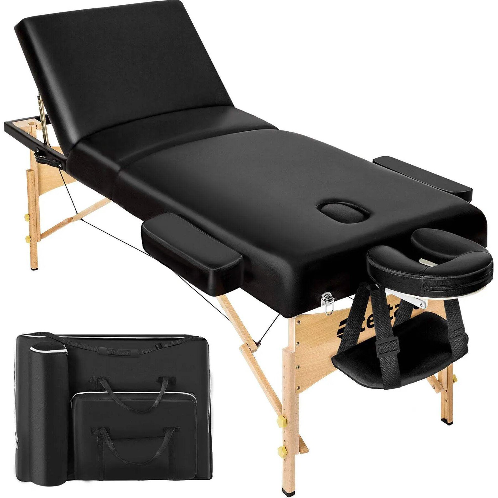Table de massage pliable portable à mousse de 7.5 cm pour les soins esthétiques à domicile