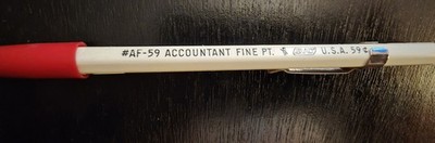 BIC AF-59 Accountant Fine Pt vintage Retractable Mechanical Pencil, Plastic