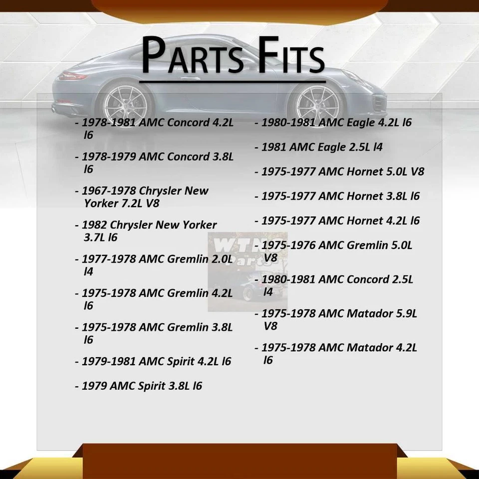 GMB U-Juntas eje trasero todas las juntas 2x para Plymouth Valiant 5,2 L 1968-1976 Foto 4 de 4