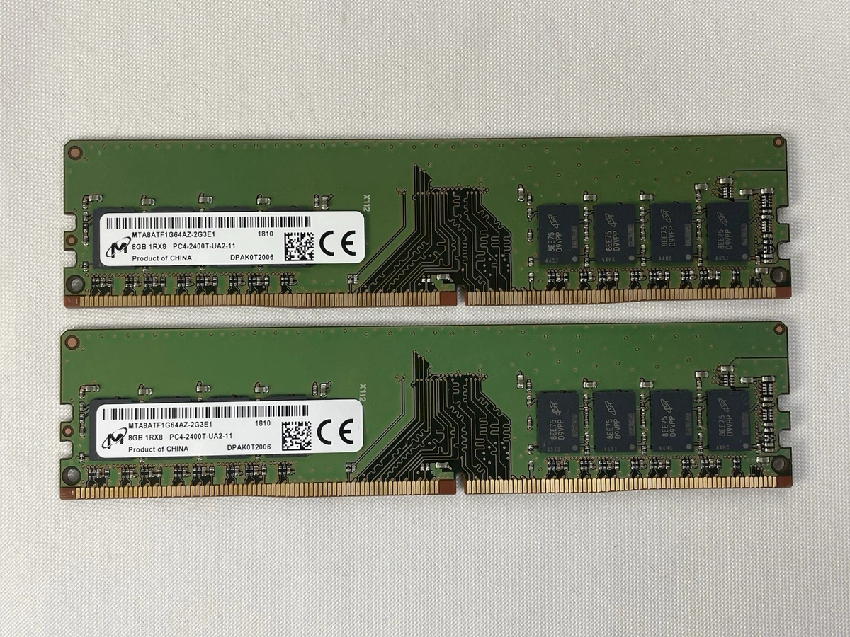 Micron PC4-19200 (DDR4-2400) Bus Speed Computer RAM 16 GB Total