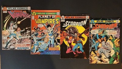 Atlas Comics Planet of Vampires 1, 3 + Scorpion  1, 3 1975 Neal Adams LOT of 4