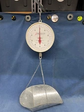 Vintage Detecto Hanging Produce Scale with Pan 20 lb. capacity