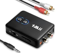 1Mii RCA Bluetooth 5.3 Adapter for TV, 3.5mm AUX Bluetooth Transmitter Receiver