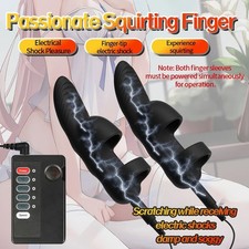 Electric Finger Vibrator G-Spot Nipple Clit Anal Stimulator Massager for Women