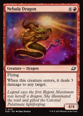 Nebula Dragon Foil (147) Edge of Eternities EOE MTG Magic