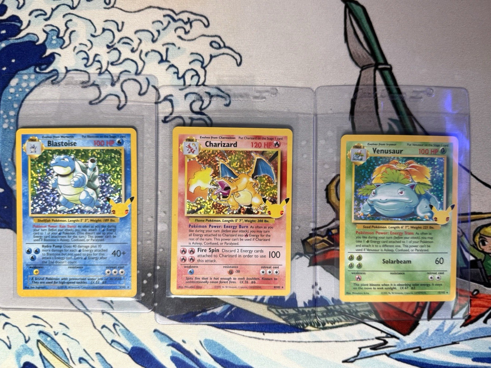 Pokemon 2021 Celebrations 3 card lot - Charizard Blastoise Venusaur NM - Mint!