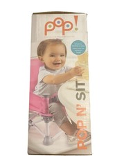 Summer Pop n Sit Portable Booster Chair, Pink Booster Seat for Indoor/Outdoor Us