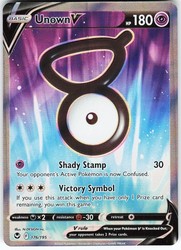 Unown V (Full Art) 176/195 Silver Tempest