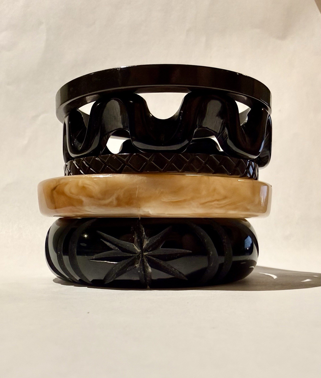 Vintage Bakelite Bangles/Bracelets - Set of 5