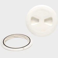 T-H Marine Boat Sure-Seal Deck Plate DPS-4-2-DP | White 4 1/2 Inch