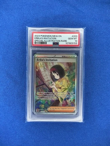 Erika's Invitation #203 Special Illustration Rare Scarlet & Violet 151 PSA 10