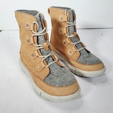 Sorel Explorer II Joan Felt Waterproof Boot Women's 7.5 Tawny Buff NL4460-253