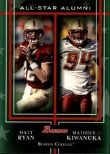 2009 Bowman Draft Football All-Star Alumni Combos Insert Singles - You Choose