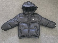 Nike Water Resistant Puffer Jacket kids Girl Boy M 5-6 Years Unisex Black Hooded