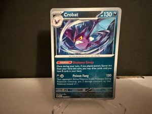 Crobat 029 2024 Pokemon Shrouded Fable Reverse Holo Uncommon Card NM+