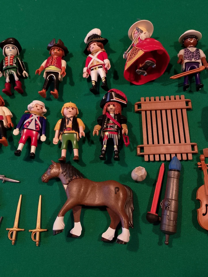PLAYMOBIL Lot personnages pirates soldats Belle époque et accessoires - Photo 3/4
