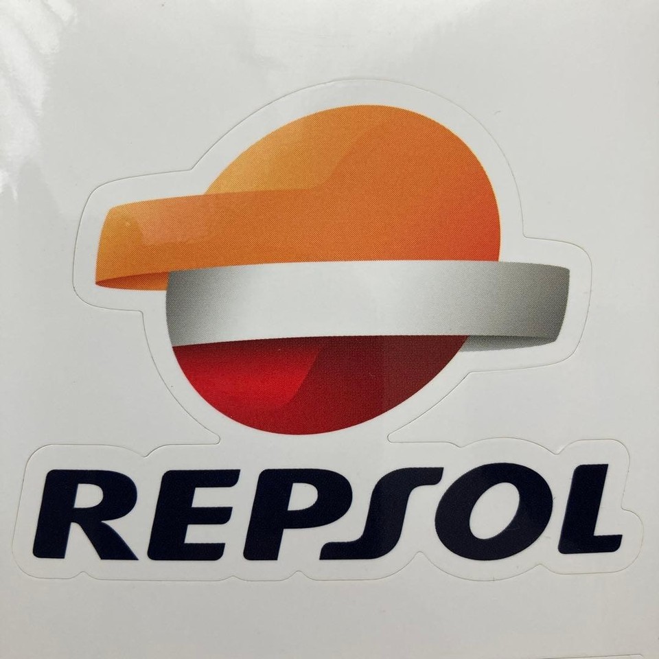 REPSOL Logo Sticker Set - Orange & Black Design x2 | eBay