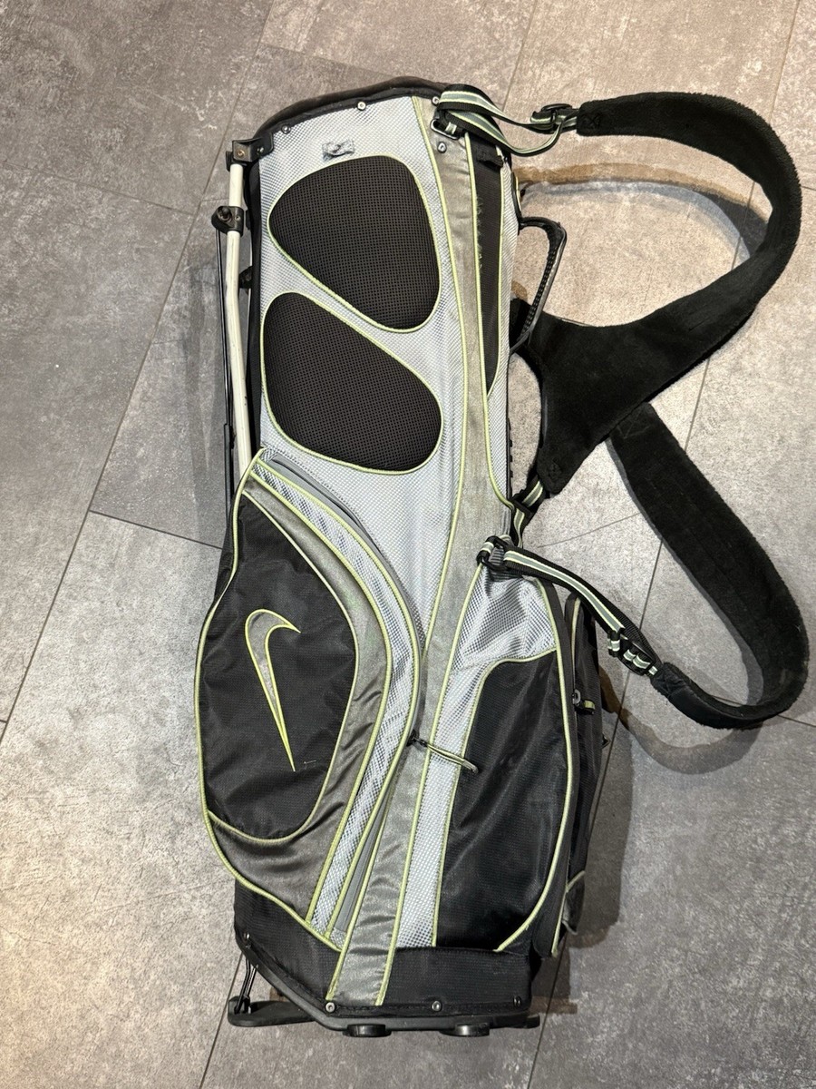 Nike Extreme Sport Golf Carry Bag Gray and Lime Green 8 Way