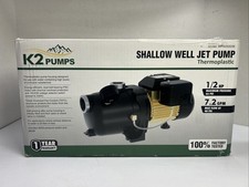 K2 Pompy Shallow Well Jet Pump 1/2 KM Bezołowiowe Termoplastyczne 115/230V