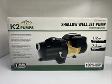 K2 Pumps Shallow Well Jet Pump 1/2 Hp Lead Free Thermoplastic 115/230V