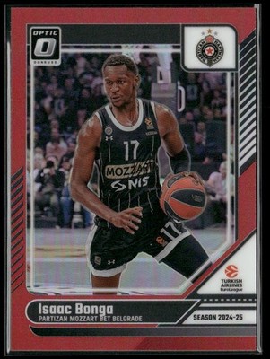 2024-25 Donruss EuroLeague #138 Isaac Bonga Optic Red #/99