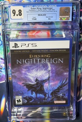 2025 PS5 ELDEN RING NIGHTREIGN 1st Print Bandai Namco USA CGC Grade 9.8 A++ Seal