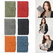 Leather Travel Passport Holder Wallet For Men and Women Unisex RFID Blocking
