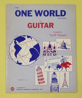 *L) The One World Editions for Guitar by Scuff Rosario (1966, Softcover Book)