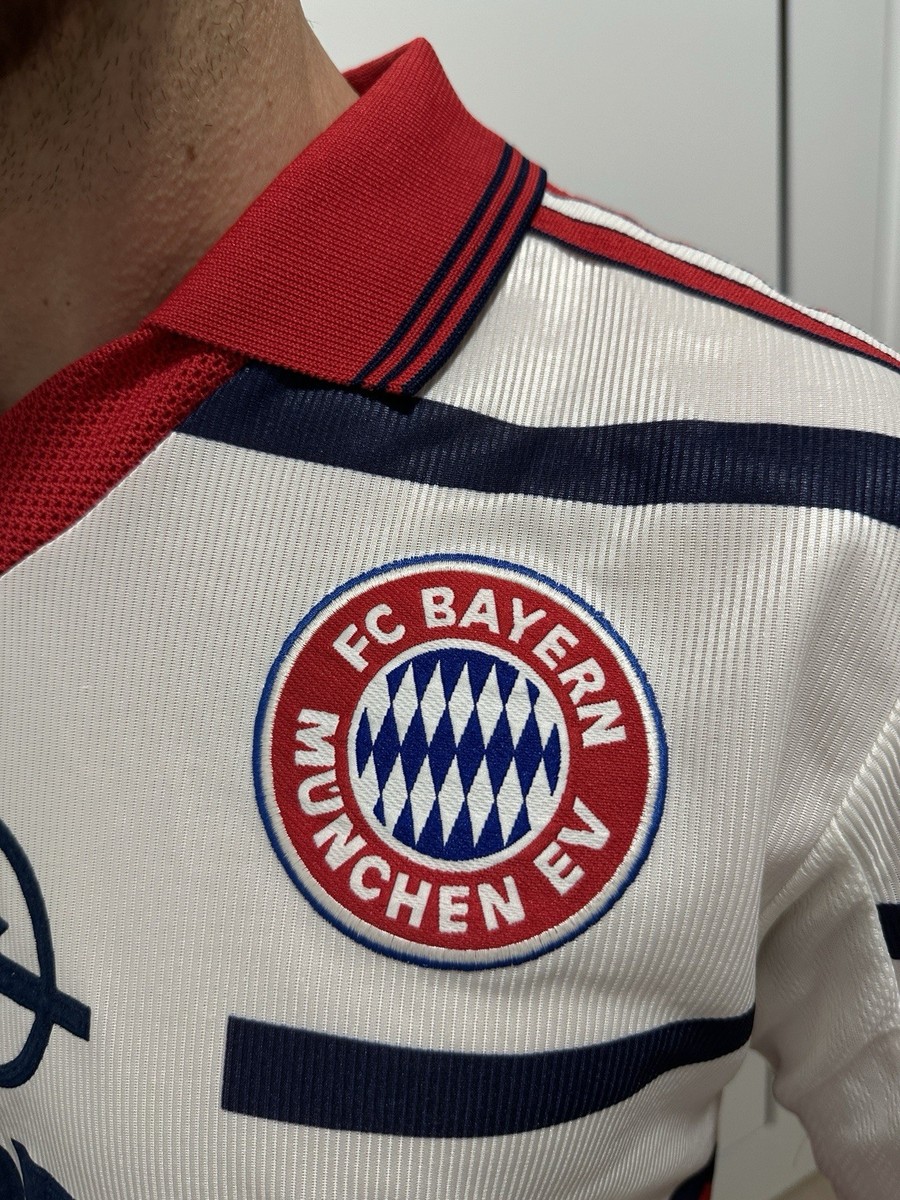 Maillot Extérieur Bayern Munich 1998/99 - Adidas Vintage - Taille S Adulte