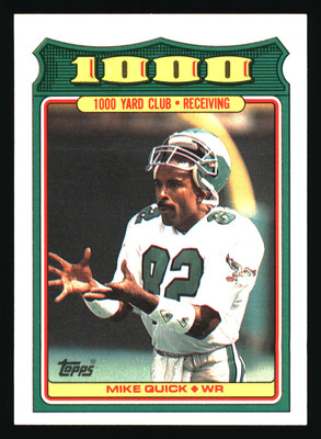 1988 Topps #22 Mike Quick 1000 Yard Club