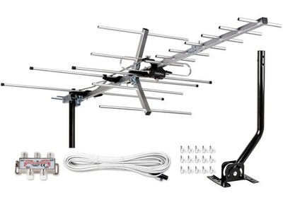 Five Star Yagi Satellite HD TV Antenna up to 200 with J Pole + kit