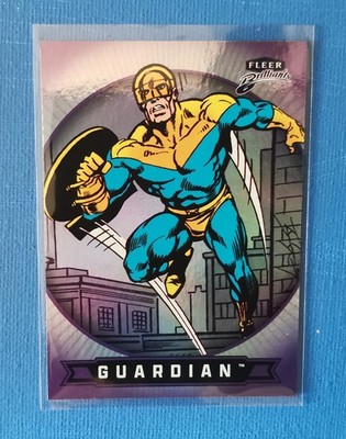 2025 Fleer Brilliants Superman Purple Parallel Trading-Card #47 Guardian