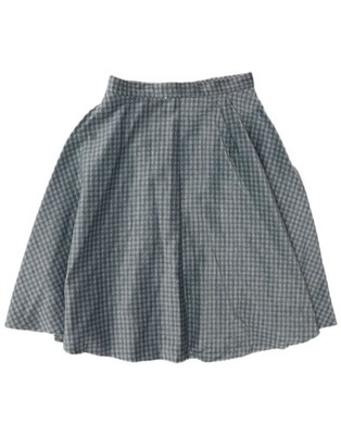 Vintage Damen Circle Rock W30 mittelblau kariert GR18