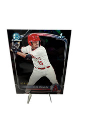 Jake Munroe 2025 Bowman Draft Chrome 1st Sapphire Black Refractor /10 #BDC-128