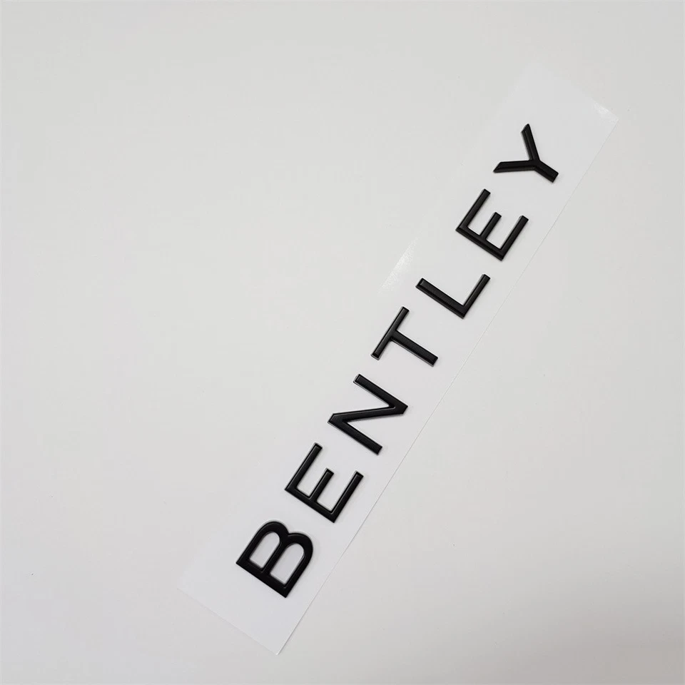 Insignia emblema escritura negra mate trasera (se adapta a Bentley Continental GT) Foto 3 de 3