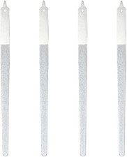 US 2-4Pc Diamond Dust Nail File - Stainless Steel Nail Dresser - 9 Inch 4 Pack 