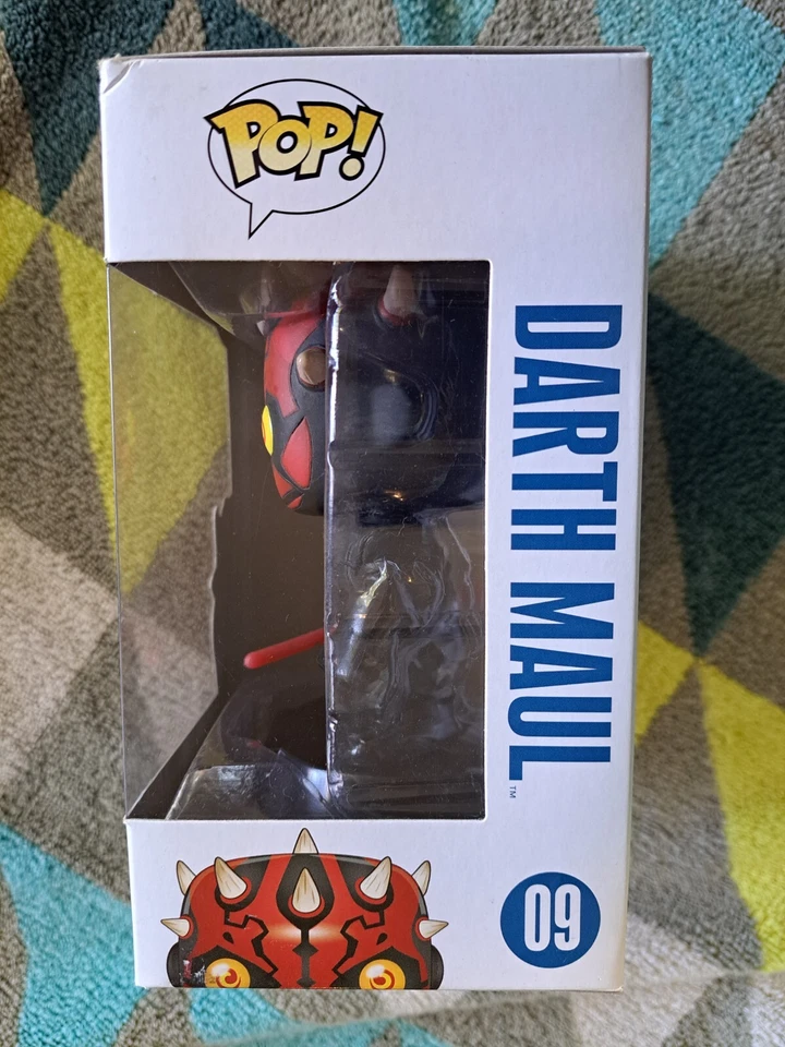 Funko Pop Darth Maul 09 - Star Wars! Vinil 2013 abobadado - caixa azul ousado - Imagem 2 de 4