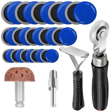 30+3PCS Tire Patch Roller Kit Tire Patch Roller/Tire Repair Buffing Wheel/Tir...