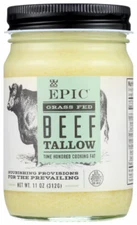 EPIC Grass Fed Beef Tallow - rendered food grade - 11 oz