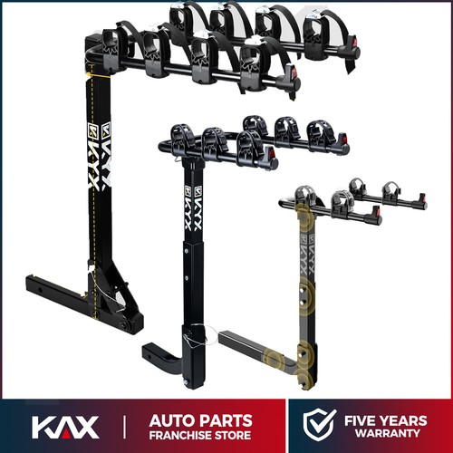 KYX 2/3/4 Bike Rack Hitch Mount Folding Bicycle Carrier 2" Receiver Car