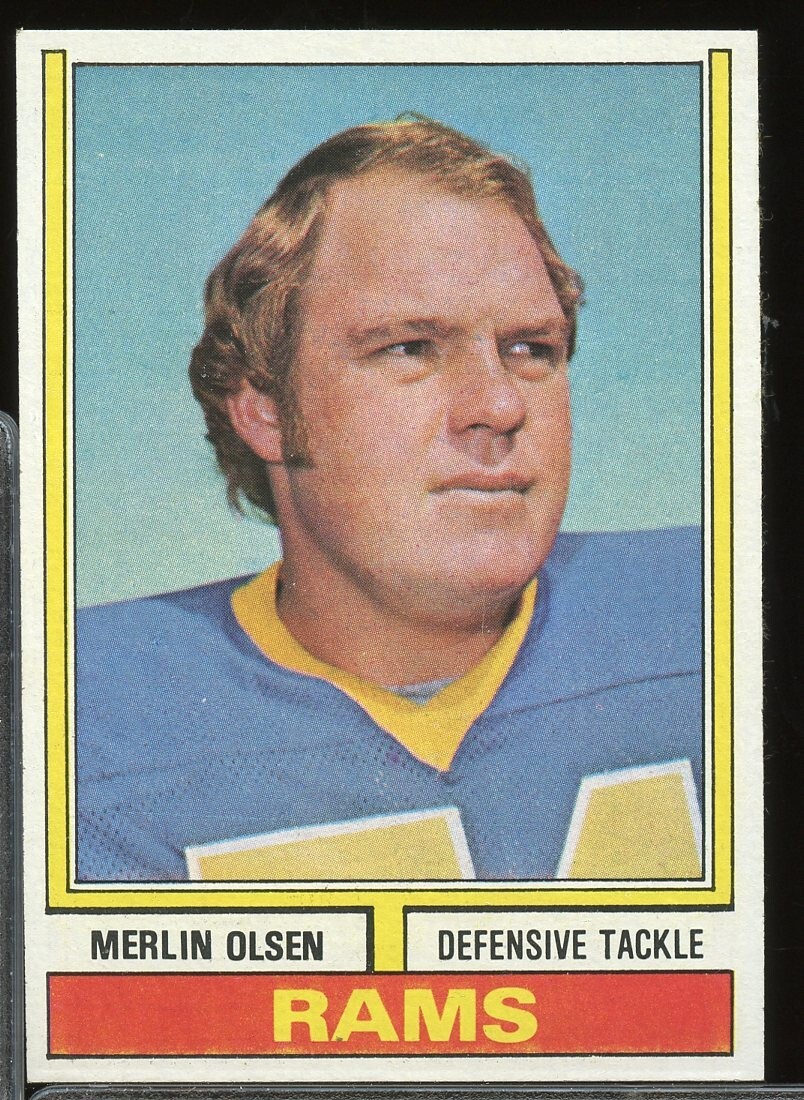 1974 Topps Football #205 Merlin Olsen