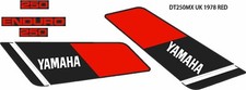 Yamaha DT250MX UK 1978 komplettes Aufkleberset (rot)